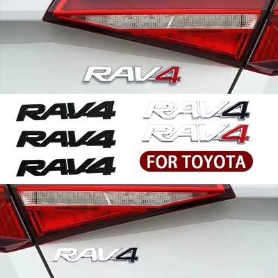 NEW ABS Car Body Trunk Emblem Sticker Rav4 LOGO For RAV4 SUV Badge Auto Rear Letter Decal Exterior Accessories