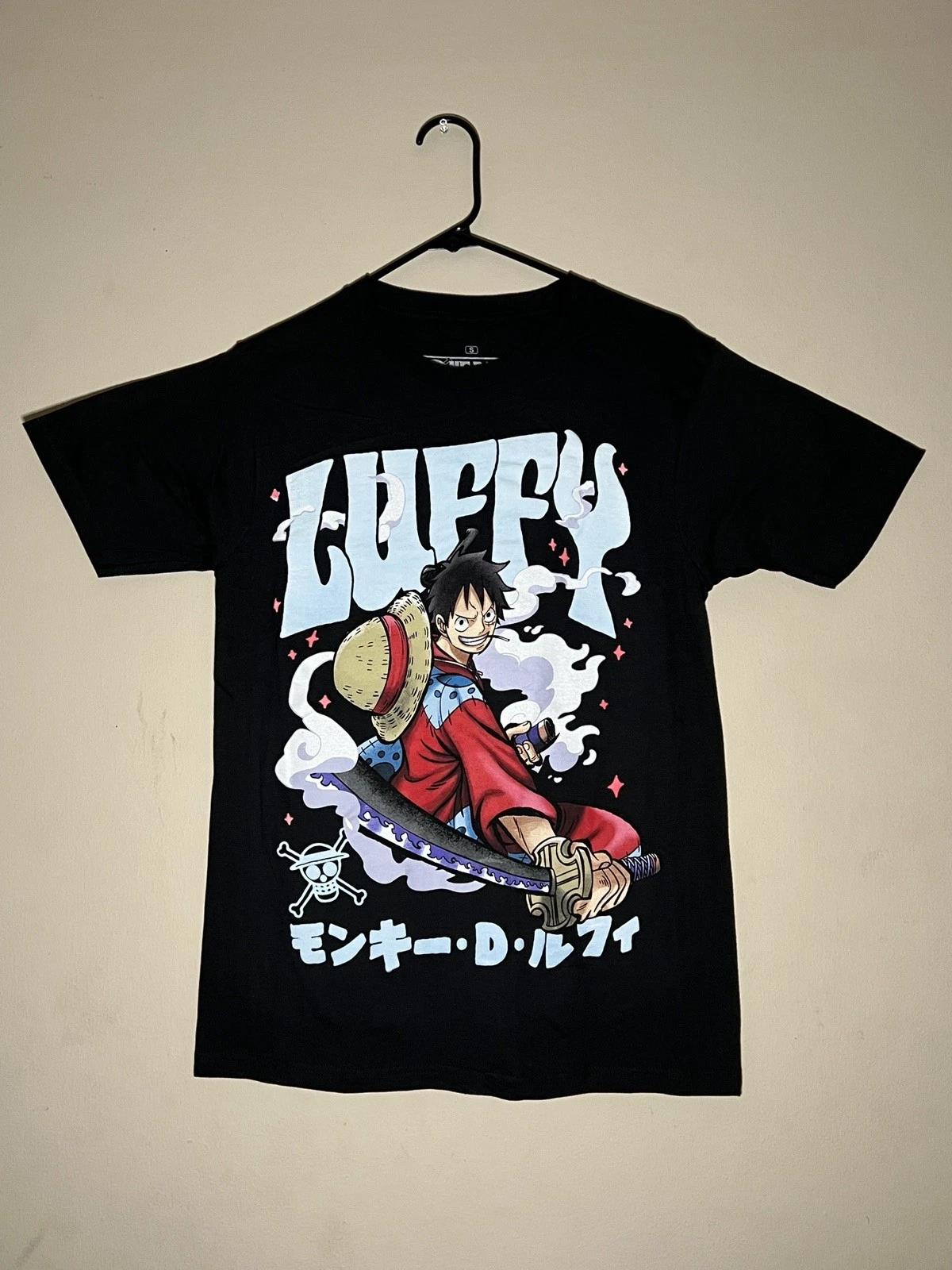 Ripple Junction One Piece Luffy Black Anime T-Shirt Men s Small - New M