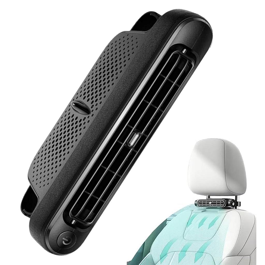Car Headrest Cooling Air Fan USB Powered Creative Car Seat Fan Low Noise Back Seat Cooler Auto Accessories