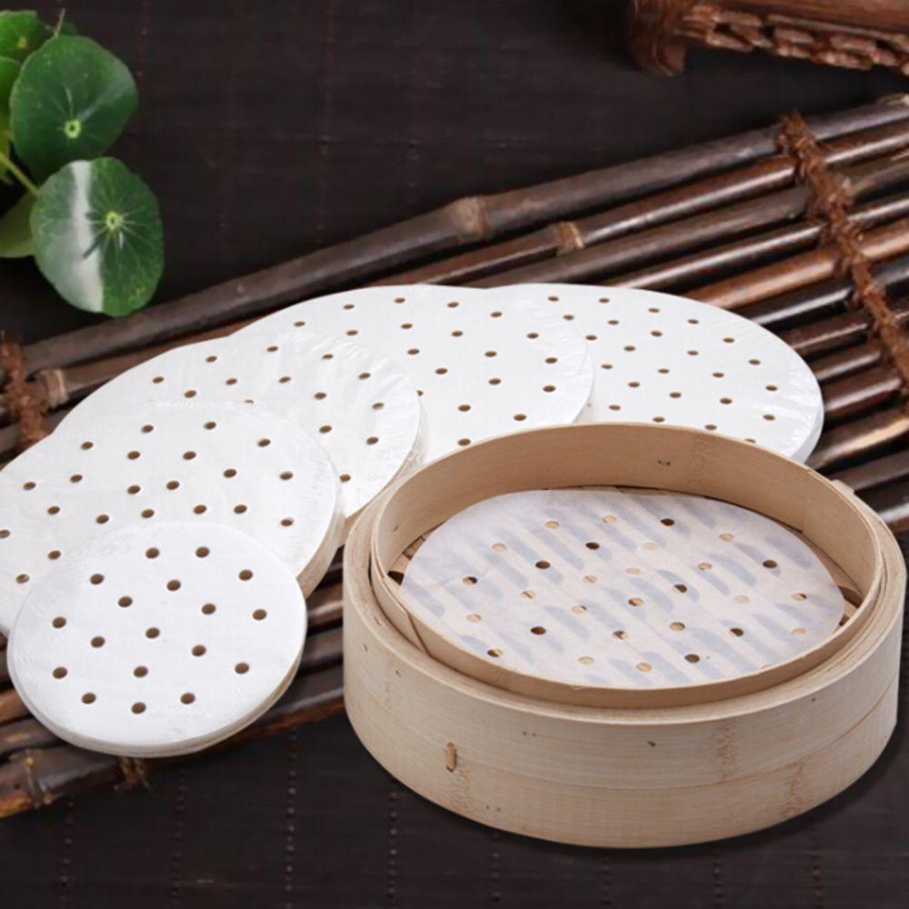 Round Liners Air Fryer Baking Sheet Oilcloth For Bamboo Steaming Baskets Resistant High Temperature