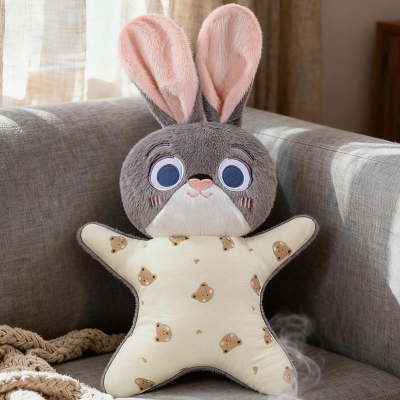 Zootopia Nick Judy Plush Toy Bean Bag With Short Plush Filling For Kids BunnyBeanBag,35cm