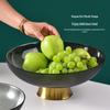 Elegant High-Foot Glass Fruit Plate