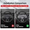 zkfan8 Suitable for Jeep Breathable Hole Leather Matte Carbon Fiber Texture Steering Wheel Cover Suitable for Compass Renegade 