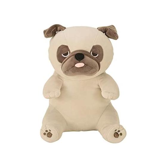 Ribuhaato Sitting Body Pillow Premium Nemunemu Animals Pug Hana M Size (Total Length Approx. 30cm) Fluffy Chewy 68226-32