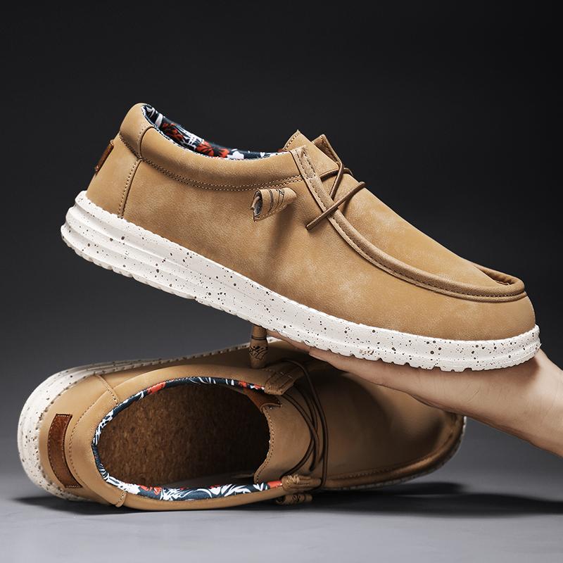 Fashion Fashion Handmade Casual Leather Shoes Spring Autumn Men's Sneakers Comfortable Driving Shoes Hot Sale Male Formal Dress Footwear