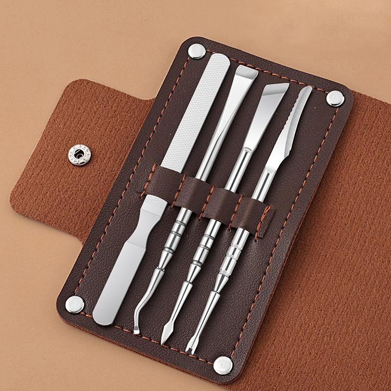 Maniküre Pediküre Messer aus Edelstahl zum Entfernen von abgestorbener Haut Schwielen Dicke Harte Nagelknipser Akne Werkzeugset
