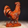 Chinese Solid Wood Big Cock Sculpture Ornaments Feng Shui Crafts Decor Living Room TV Cabinet Desktop Decorations Give Gifts