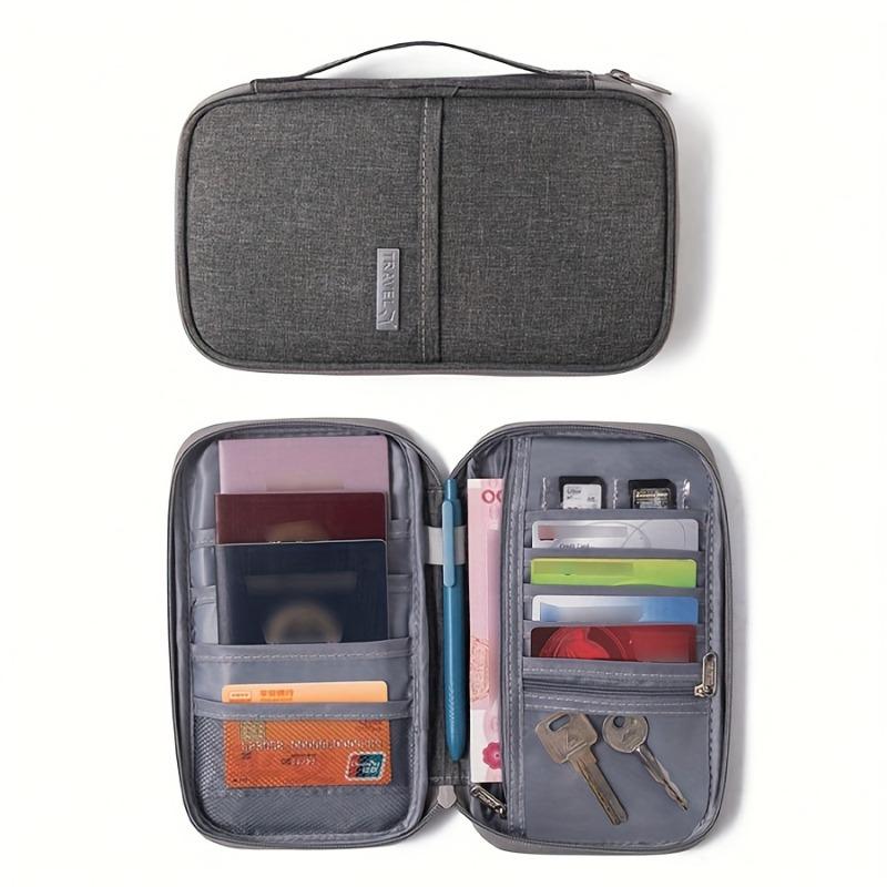 Lightweight Travel Document Bag – Portable Passport Organizer for Airplane & Business Trips – Secure, Stylish Storage