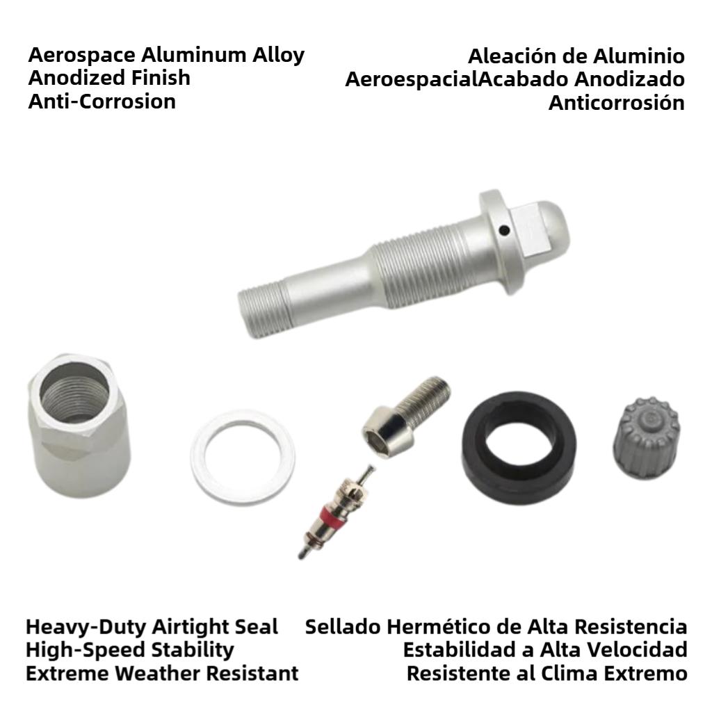 1Pc/4Pcs TPMS Aluminum Tire Valve Stems Service Kit For Tesla Model 3 Y S X Bluetooth Tire Pressure Sensor Replacements Valves Valve Stems 1