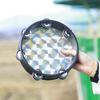 8 Inch Double Row Handheld Tambourine with Metal Jingles for Rhythm Practice Percussion Instrument Suitable for Music Education and Performance