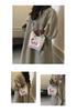 Korean Embroidered Dachshund Cartoon Women's Fashion Handbag - Versatile Color Block Shoulder and Crossbody Bag