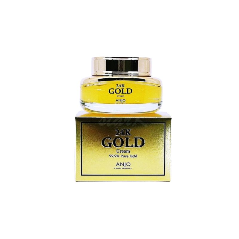 ANJO 24K Gold Cream 50g 2PCS Premium Luxury Radiant Glow Facial Moisturizer Set