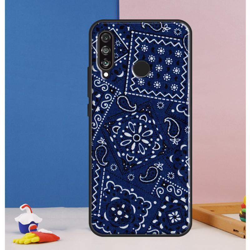 Blue Bandana Paisley Case For Huawei Nova 12s 7i 8i 11i 12i 9 10 SE Y73 Y90 Y70 Y72 Y61 Y91 P30 P40 Lite P60 Pro