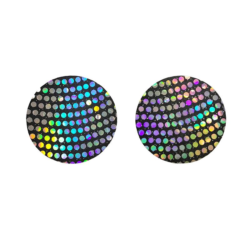 1 Pair Sexy Laser Nipple Pasties Nipple Covers Women Adhesive Breast Invisible Boob Stickers Chest Sticker Disposable