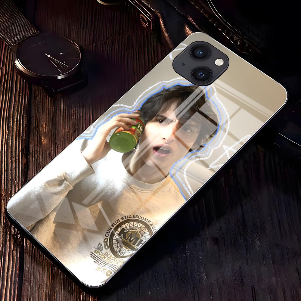 Finn Wolfhard Actor Phone Case For IPhone 17 Pro Max 16 15 14 Pro Max 13 11 X Xs Xr 8 7Plus Glass Cover