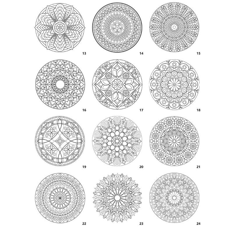 Erwachsenen Mandala Malbuch Landschaft Stressabbau Kritzel Malbuch