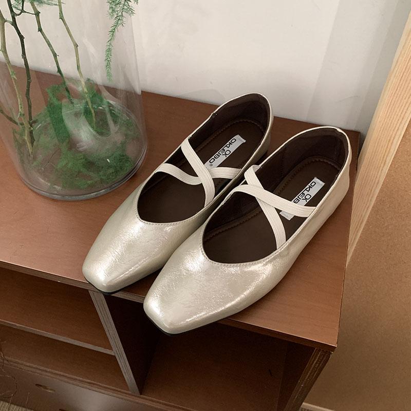 Fashion Fashion Round Toe Ladies Flats Slip On Shoes Casual Female Soft Footwear Shallow Women Ballet Flats Dance Shoes