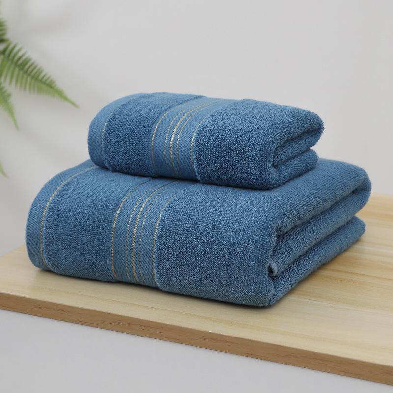 Premium 100% Cotton Towel Set: Soft, Thick Face, Bath, and Wash Towel Collection