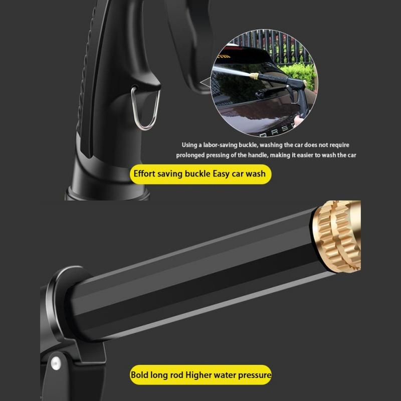 Pistol portabil pentru spălătorie cu apă de înaltă presiune Pistol de apă cu spumă de stropire pentru curățarea grădinii de acasă Accesorii pentru mașină de spălat