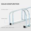 Bike Stand Parking Rack Floor Or Wall Mount Bicycle Cycle Storage Locking Stand 4 Racks Silver