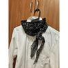 Used Hermes HERMES Losange GM stole cotton black box Carre