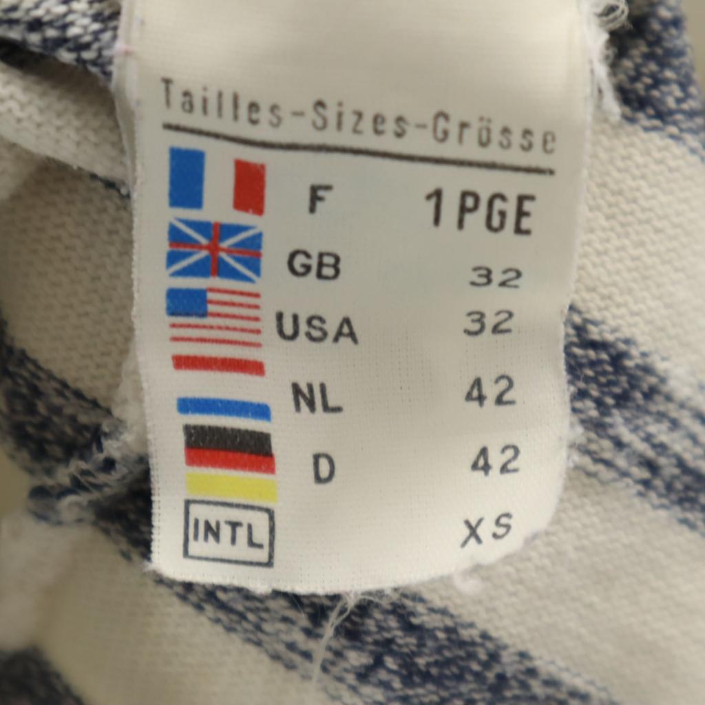 SAINT JAMES Made in France Border Pattern Long sleeve Crew neck Basque shirt Women Used