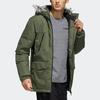 Adidas Warm Workwear Hooded Cotton Jacket Men Outerwear Basic-Green CF0881