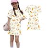 Girls Animal Print Dress Short Sleeve Loose Fit Round Neck Lightweight Kids Casual Dress Summer Wear for Children