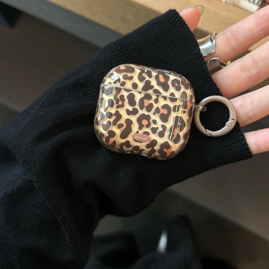 European and American transparent leopard print is suitable for AirPods pro1 generation Apple 1/1 generation earphone cover Bluetooth 1 generation