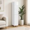 Cabinet Set 2 Pcs High Gloss White Wood Based Panel