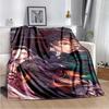 Anime Demon Slayer Kimetsu no Yaiba Fleece Blanket Nezuko Kamado Tanjiro Kamado Soft Bedding Bedspread Sofa Warming Cover