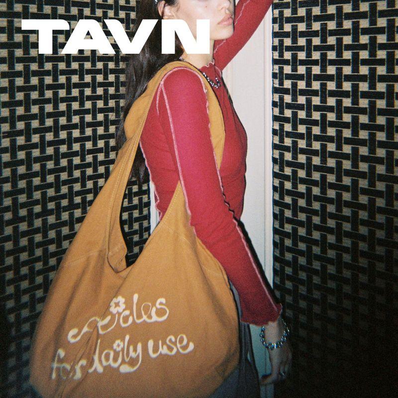 

Tavn Letter Small Flower Shoulder 14 Color Canvas Bag Citrus