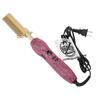 Hair Straightener Brush Stylish Rhinestones Fast Heating Straightener Comb for Hair Styling Rose