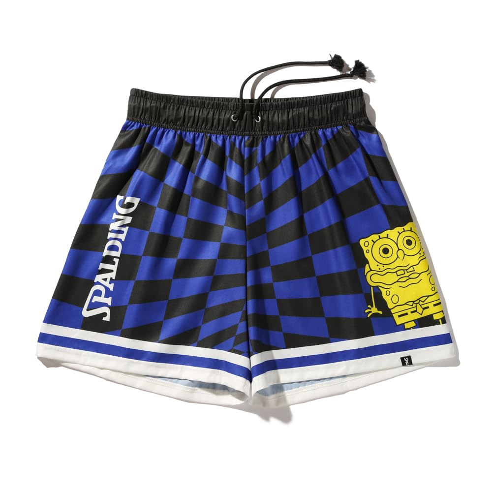 SPALDING SpongeBob Squarepants, Checkered Flag, Deep Sea X Black, Size SMP25047S