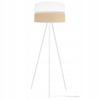 FLOOR LAMP TRIPOD METAL LAMPSHADE 45CM WHITE