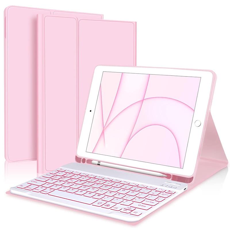 Bluetooth-Tastaturhülle mit Hintergrundbeleuchtung für Galaxy Tab A9+ 11 Zoll: Abnehmbar, Schützend, Softshell