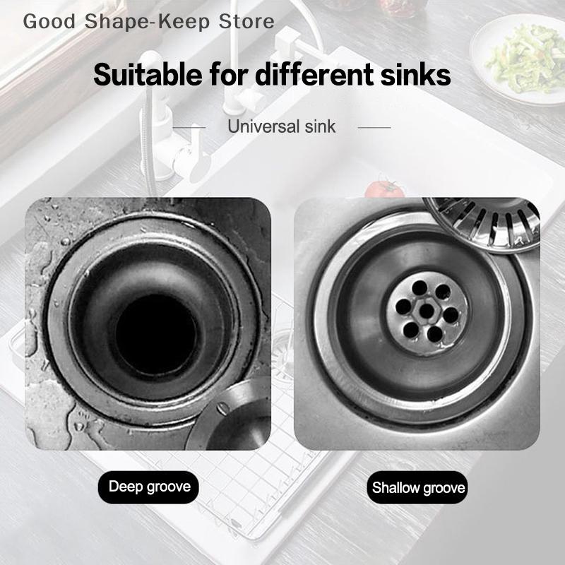 3-Pack Stainless Steel Sink Filter with Handle - Kitchen Food Hair Strainer Disposable Mesh Drains Filter Sink 3 Sizes Available