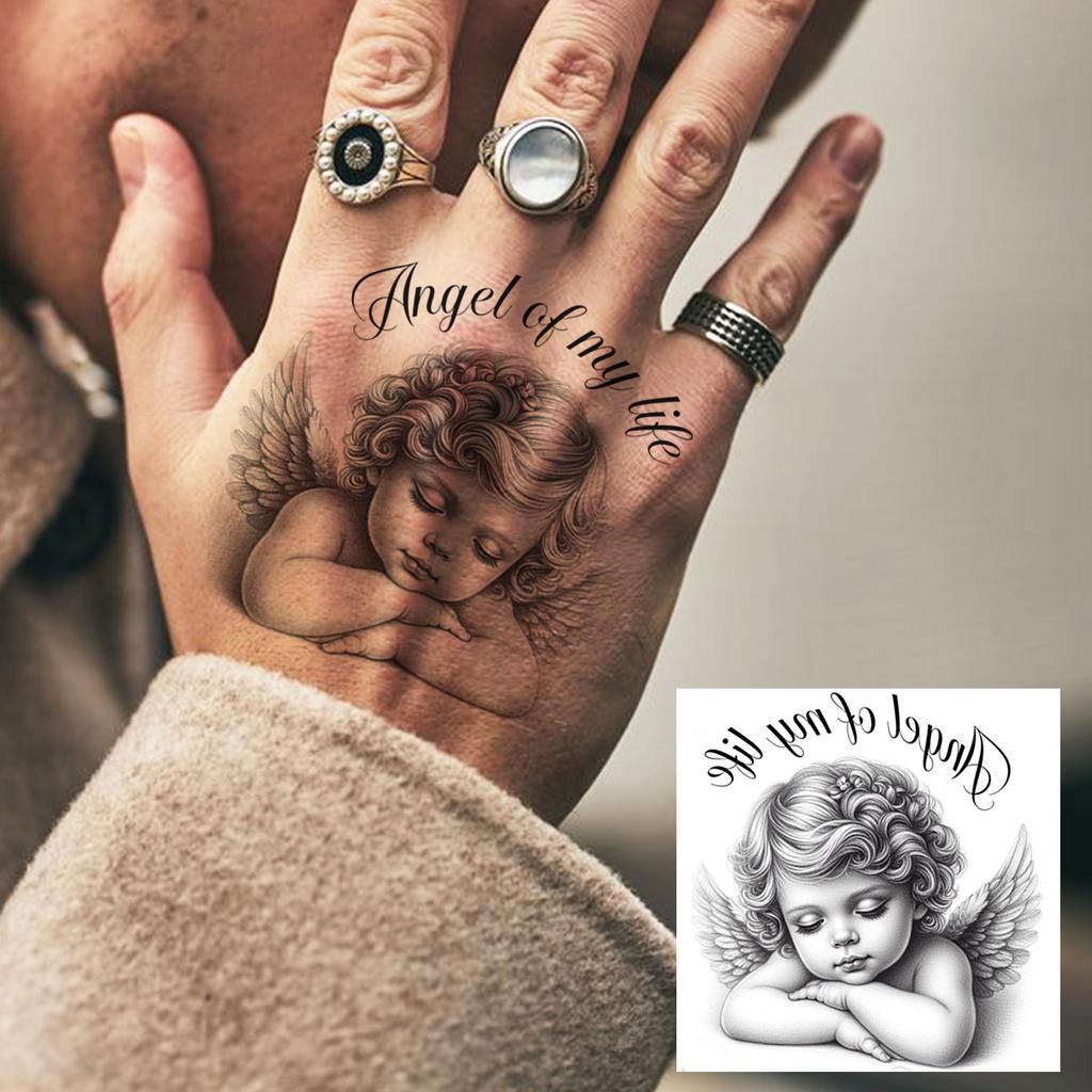 1 Sheet Graffiti Anchor Compass Temporary Tattoos For Adults Hands Necks Ankle, Fake Tattoo Stickers Waterproof Realistic Tatoos