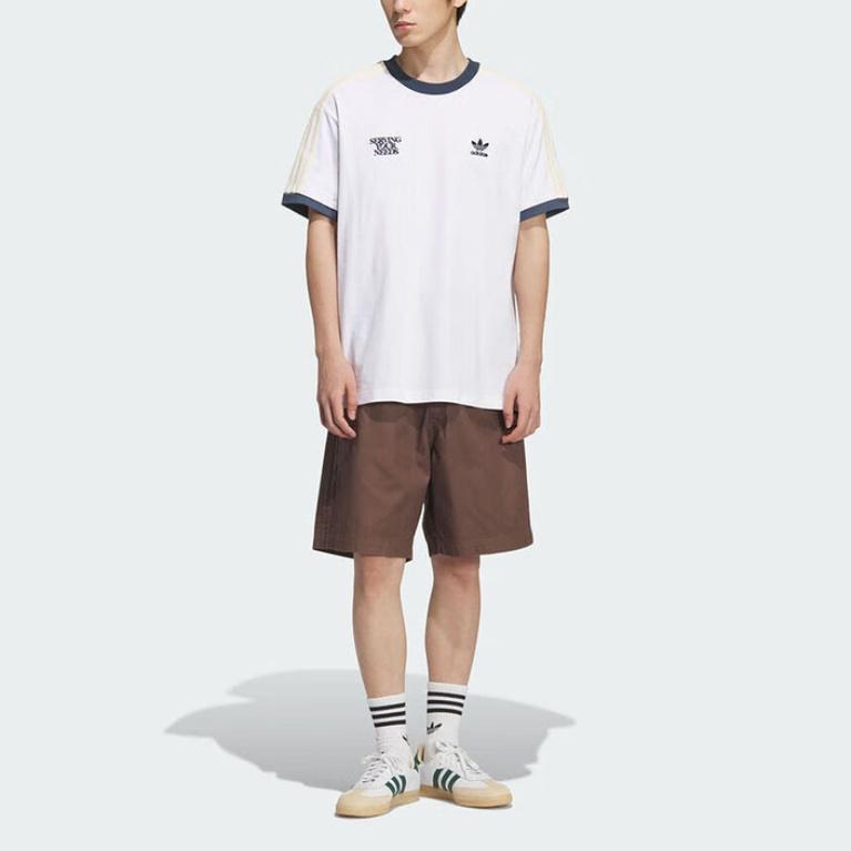 Adidas Originals Logo Letter Round Neck Drop Shoulder Short Sleeve T-Shirt Unisex T-Shirt KT0841