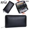 RFID Blocking Organ Large Capacity 36 Card Slots for Women and Mens Long Wallet Vip ID Credit Card Bag Genuine Leather Cards Phone Holder Wallets