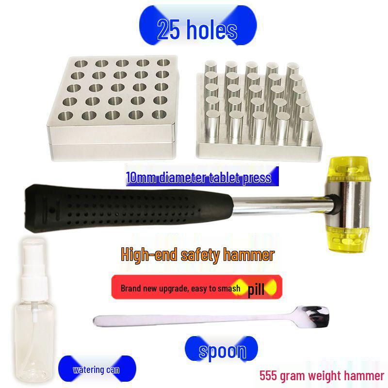 Ręczna prasa do tabletek do medycyny chińskiej i zachodniej, forma na proszek Sanqi, 10 mm