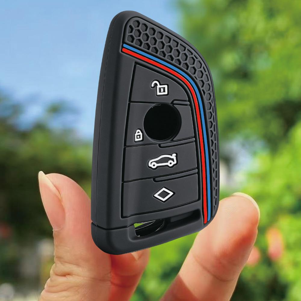 Silicone Car Key Case Bag Key Chain For Bmw 1 2 3 4 5 6 7 Series X1 X3 X4 X5 X6 X7 F10 F20 F30 G20 G30 G01 F15 F16 G02 G05 F34