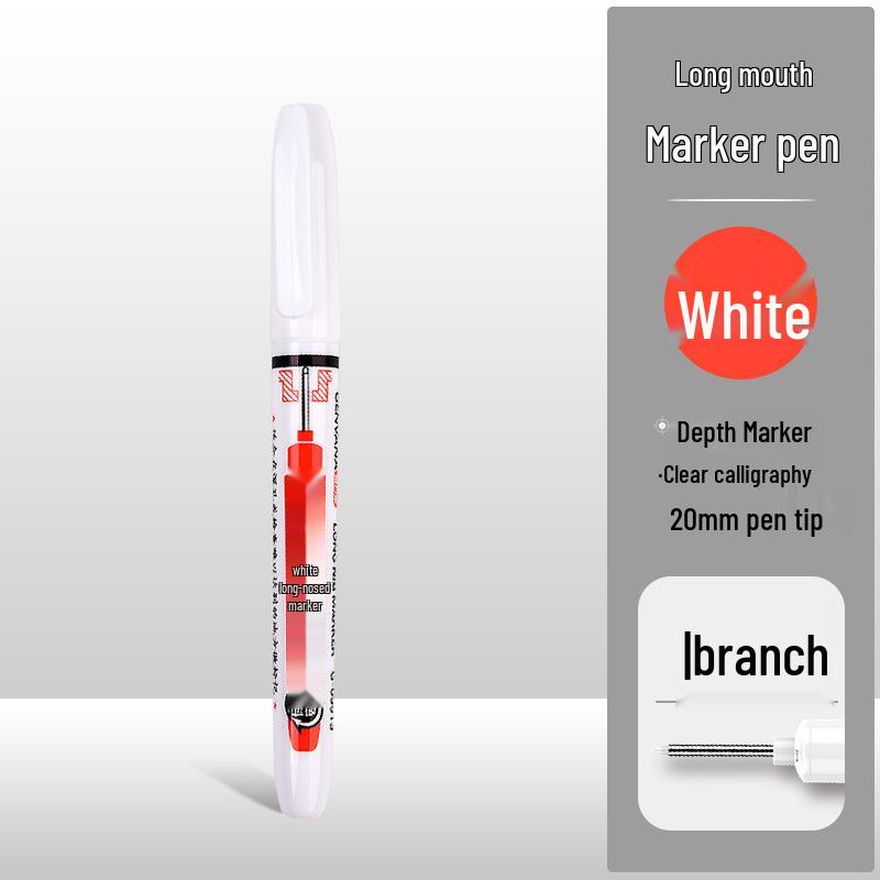Jinwannian 45mm Oil-Based Deep Hole Waterproof Woodworking Marker Pen
