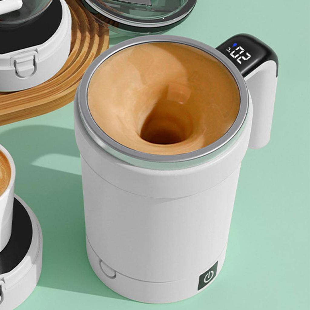 Tazza Auto-mescolante Tazza Auto-mescolante per Caffè Elettrica Magnetica Ricaricabile con Display Temperatura Mescolatore per Viaggio Cucina