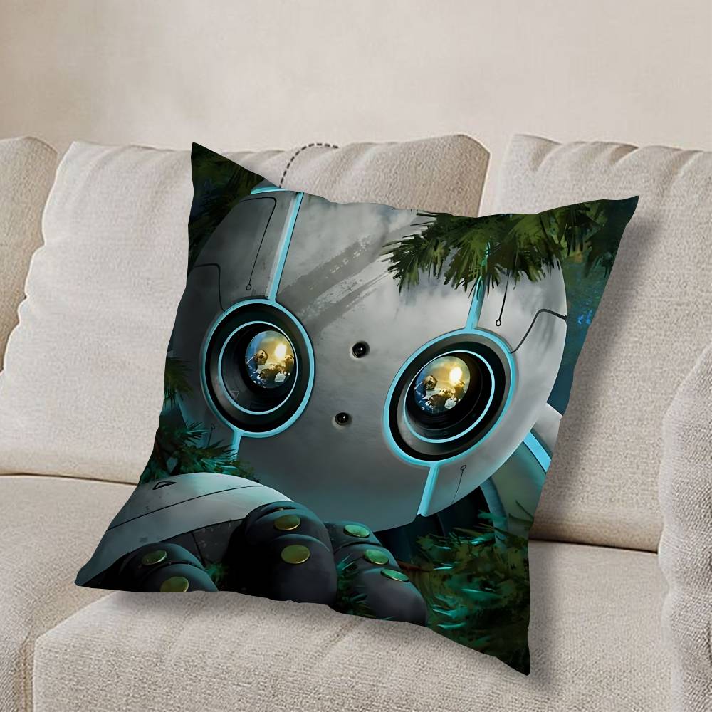 

cool T-The Wild Robot future Pillow Case Sofa Living Room Bedroom Headboard Backrest Cushion Square Cushion Nap Time 30cmx30cm