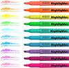 Shuttle Art Highlighter 10 Chisel Large Ideal for Diary and Pens, Colors, 30-Pack. Water-based, Tip, Quick-Drying, Bleed-Resistant, Capacity.