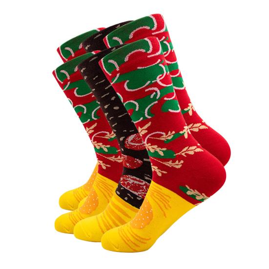 Funny Sushi Socks Set Salmon Egg Cucumber Sushi Socks Colorful Pizza Burger Socks Birthday