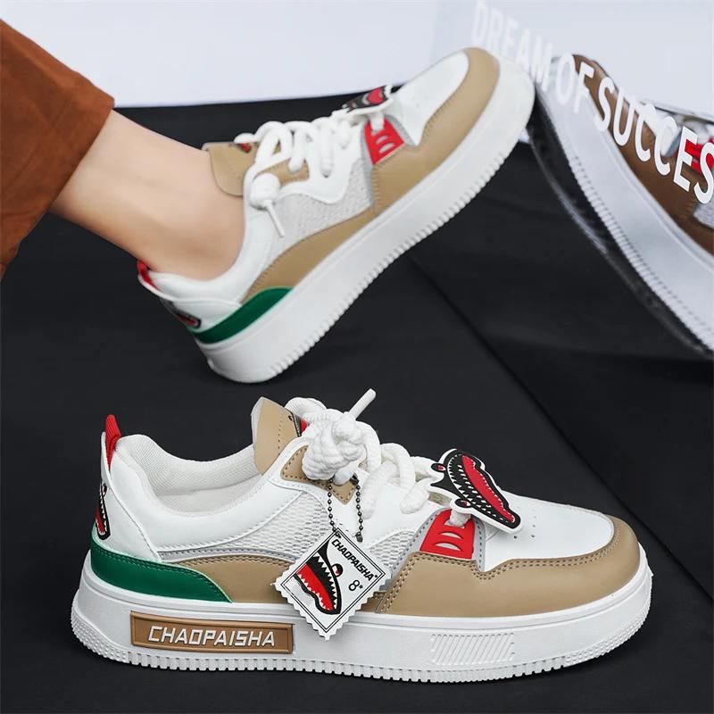 Fashion Skateboard Mens Shoes Sneakers Casual Summer Outdoor Breathable Tennis Sports Hiking Platform Designer Luxury Work Leather