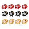 12Pcs Fortune Cat Bells Cartoon Lucky Cat Pet Copper Bells Gift Pendant DIY Small Bell Gift Crafts Phone Key Bag Chain Accessory