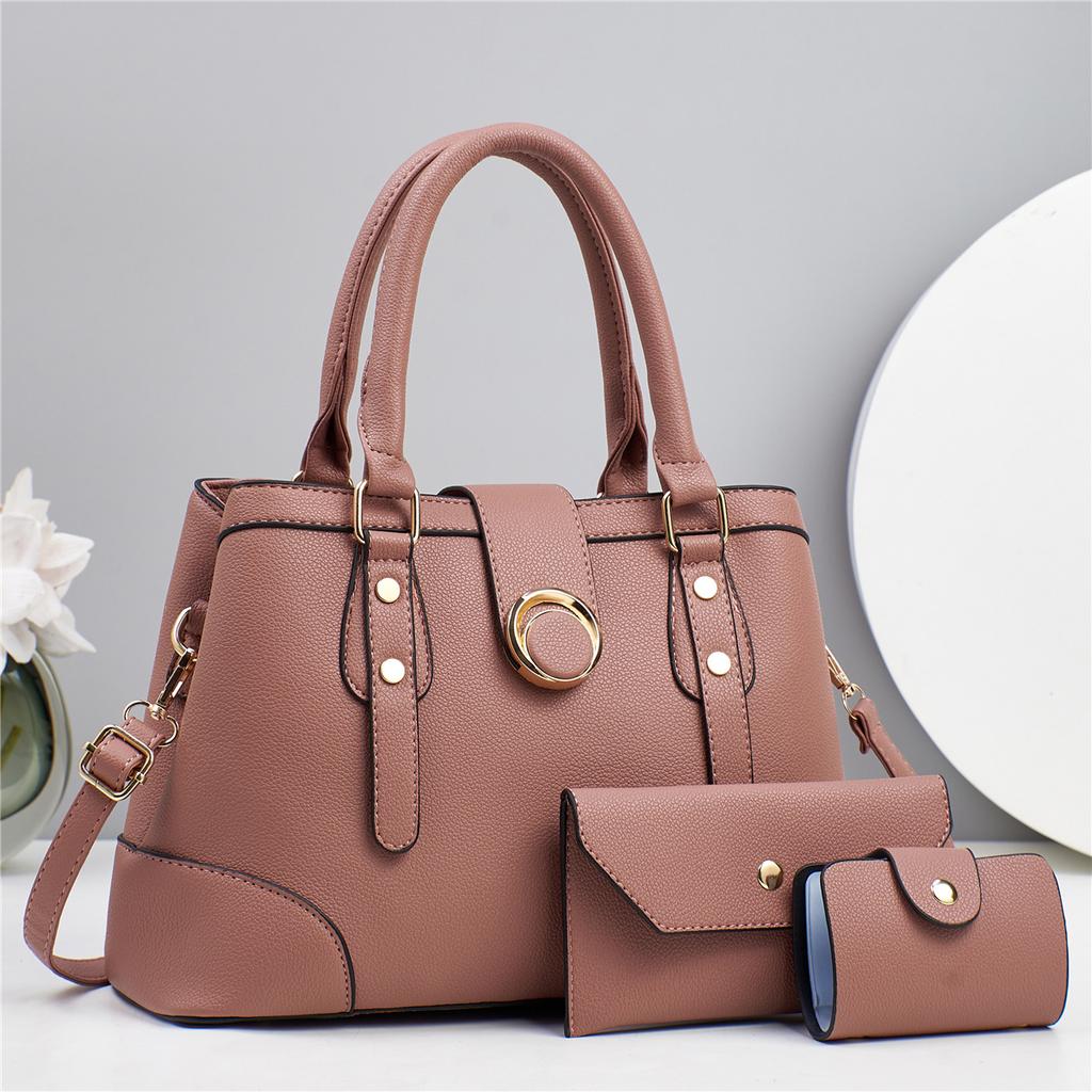 Mother and child bag Versatile messenger bag Handbag Shoulder bag Solid color women's bag